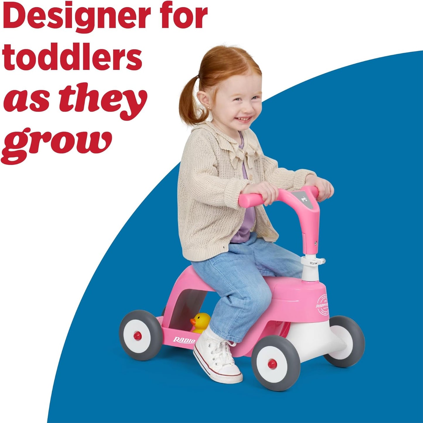 Radio Flyer Scoot 2 Scooter, azul, para niños de 1 a 4 años, juguet...