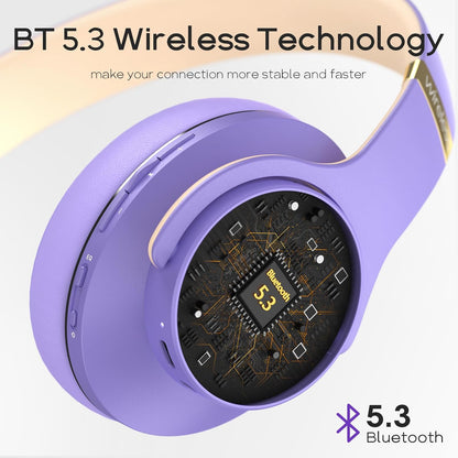 DOQAUS Auriculares Bluetooth sobre la oreja, tiempo de reproducción...