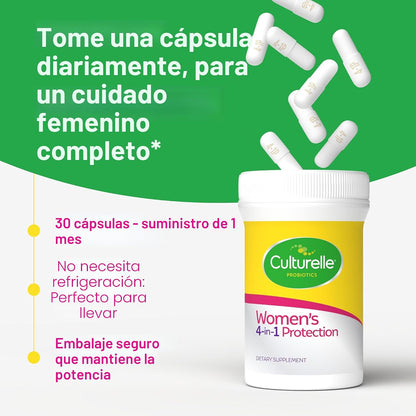 Culturelle Probióticos 4 en 1 para Mujeres, Suplemento Diario Probi...