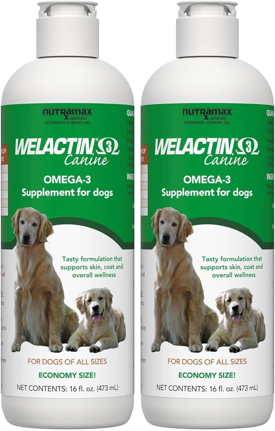 Nutramax Welactin Omega 3 Aceite de pescado para perros, suplemento...
