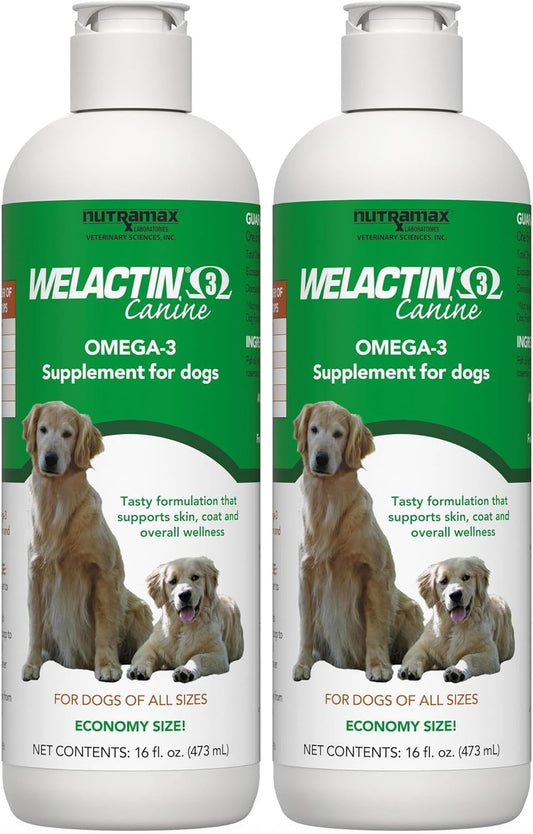 Nutramax Welactin Omega 3 Aceite de pescado para perros, suplemento...