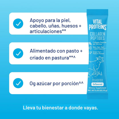 Vital Proteins Suplemento en polvo de péptidos de colágeno, paquete...