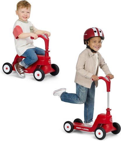 Radio Flyer Scoot 2 Scooter, azul, para niños de 1 a 4 años, juguet...