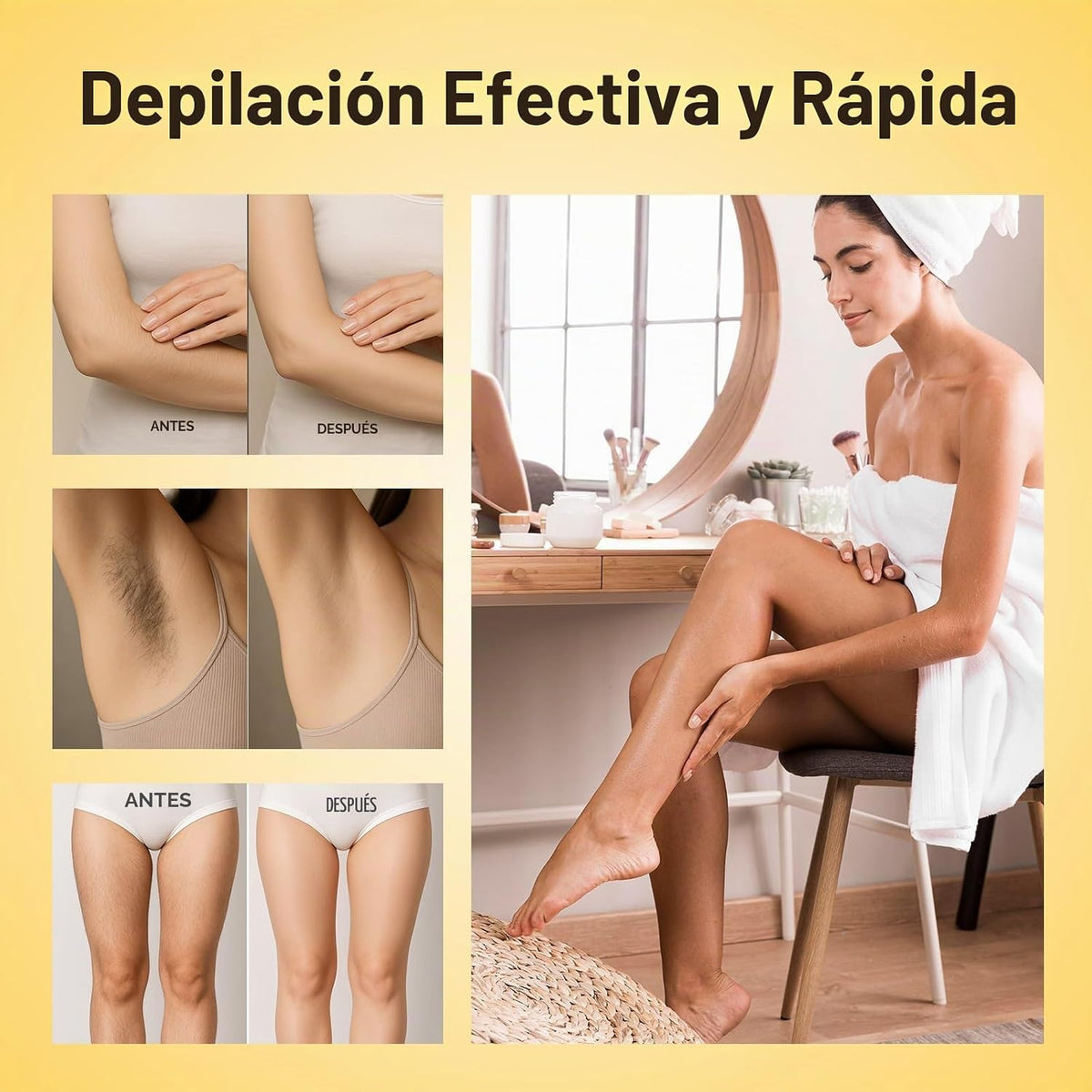 Kit de cera en rollo Waxers para depilación en casa, rodillo de cer...