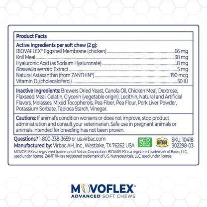 MOVOFLEX Virbac - Suplemento de apoyo avanzado para la cadera y las...