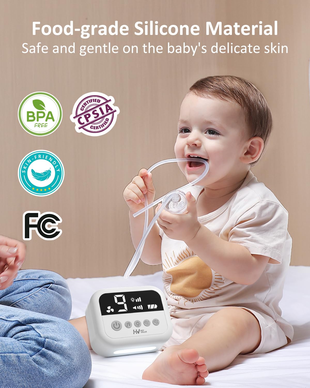 HEYVALUE Aspirador Nasal para Bebé, Ventosa Nasal de Grado Hospital...