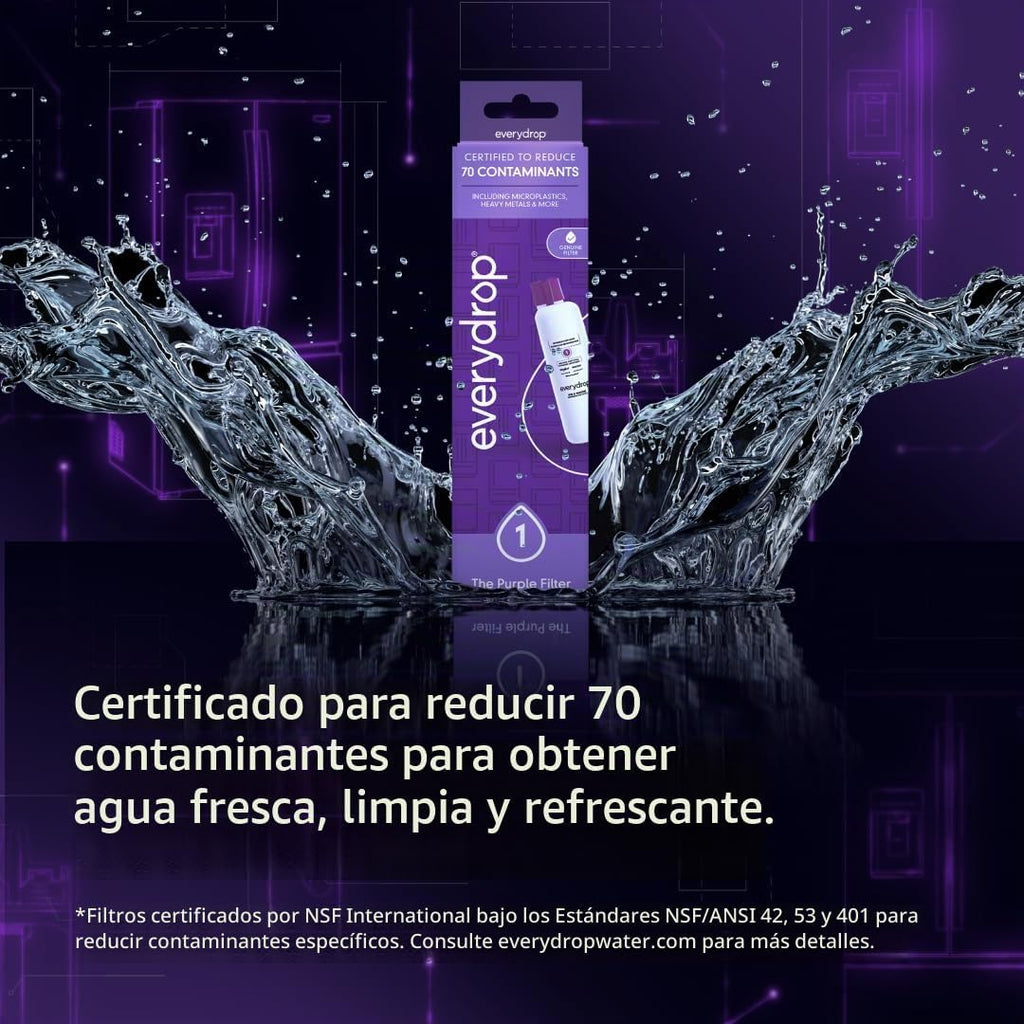 Everydrop by Whirlpool - Filtro para refrigerador de hielo y agua 1...