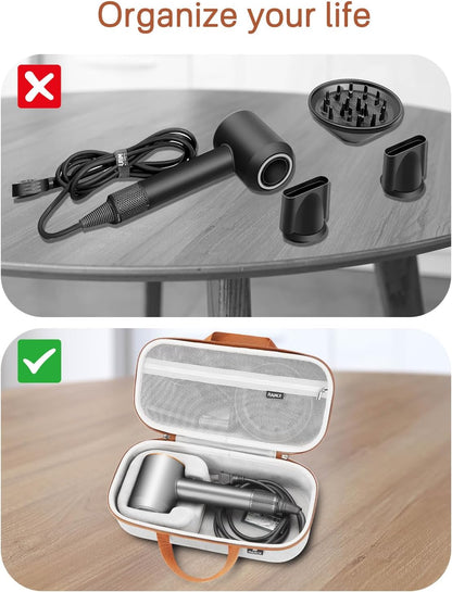 Estuche de almacenamiento rígido RAIACE compatible con secador de p...