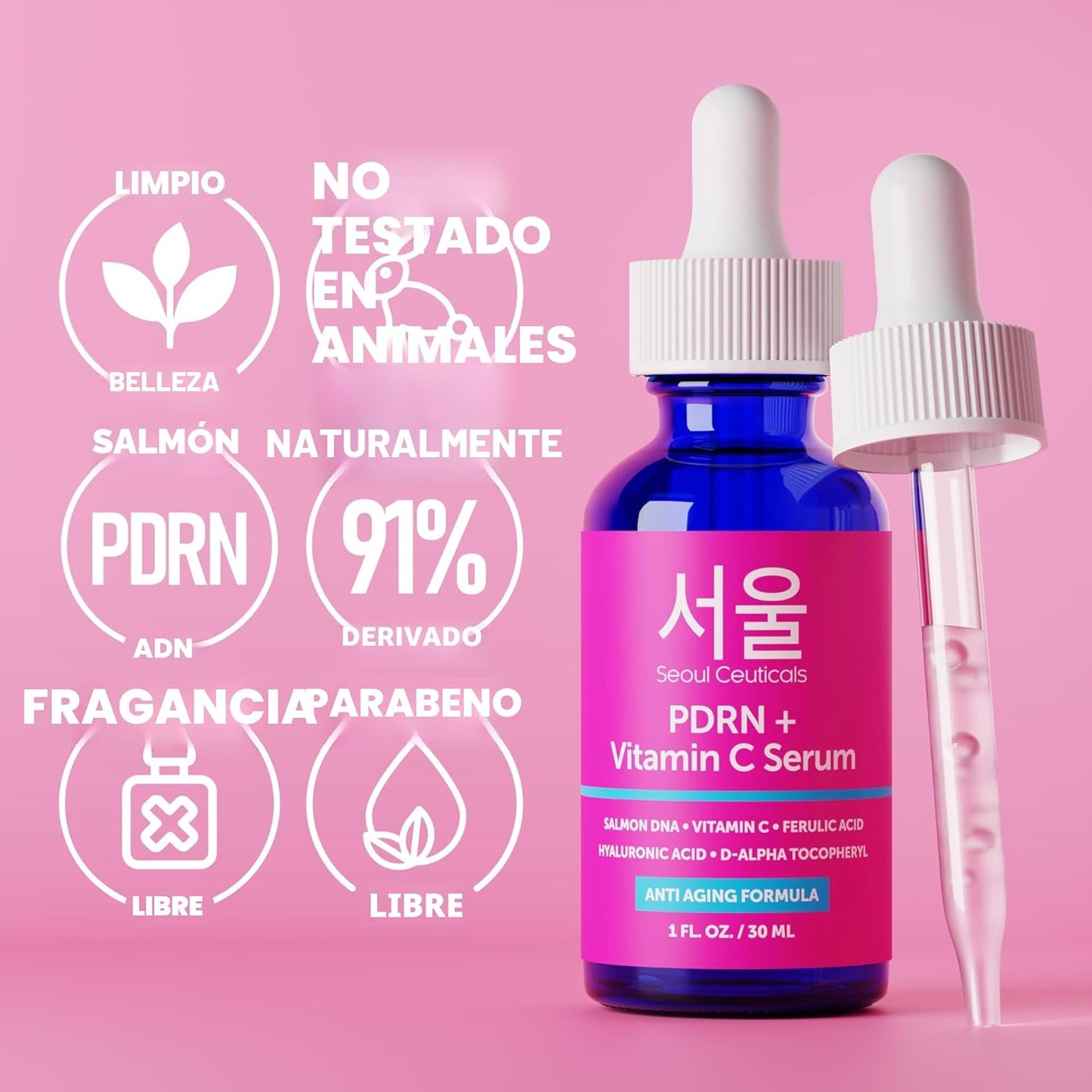 SeoulCeuticals PDRN Serum Salmon DNA Vitamina C Suero \u2013 Cuidad...