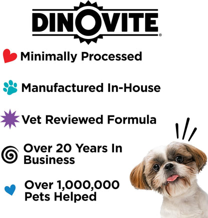 Dinovite Probióticos para perros medianos, adorno probiótico para a...