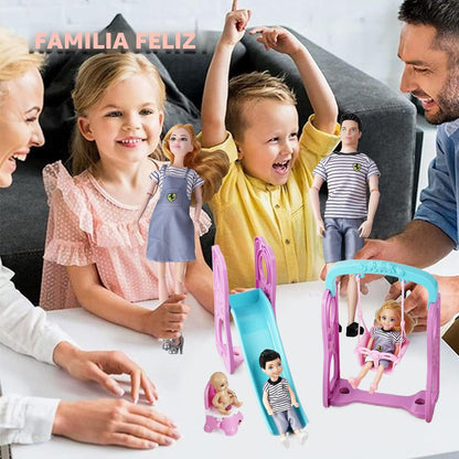 Familydolls Juego de 6 muñecas embarazadas con bebé extraíble, jueg...