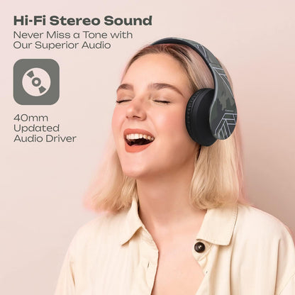 PowerLocus Auriculares Bluetooth sobre la oreja, auriculares inalám...