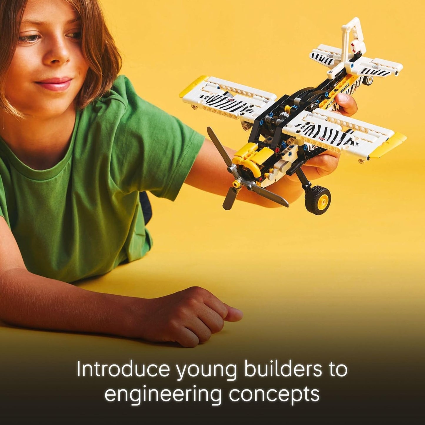 Avión de juguete LEGO Technic - Avión de juguete para construir para niños, niños y niñas, a partir de 8 años - Juego de avión modelo con hélice giratoria, motor de pistón de 4 cilindros y más - 42198