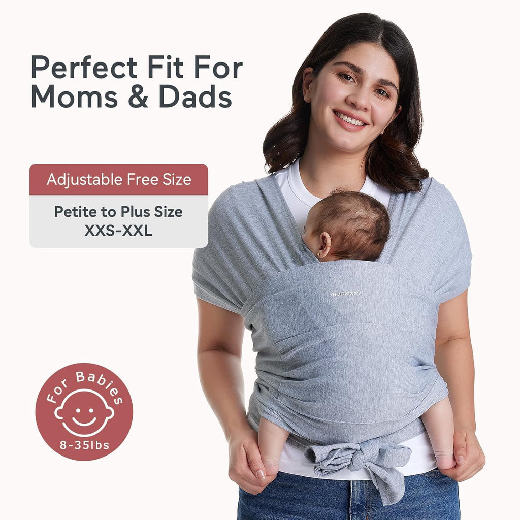 Momcozy Portabebés Envolvente, Eslinga Portabebés Fácil de Usar, Es...