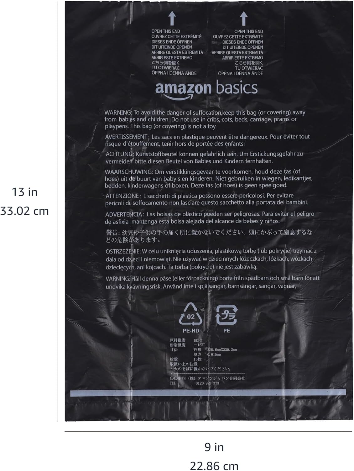 Amazon Basics Bolsas para excrementos de perro con dispensador, 300...