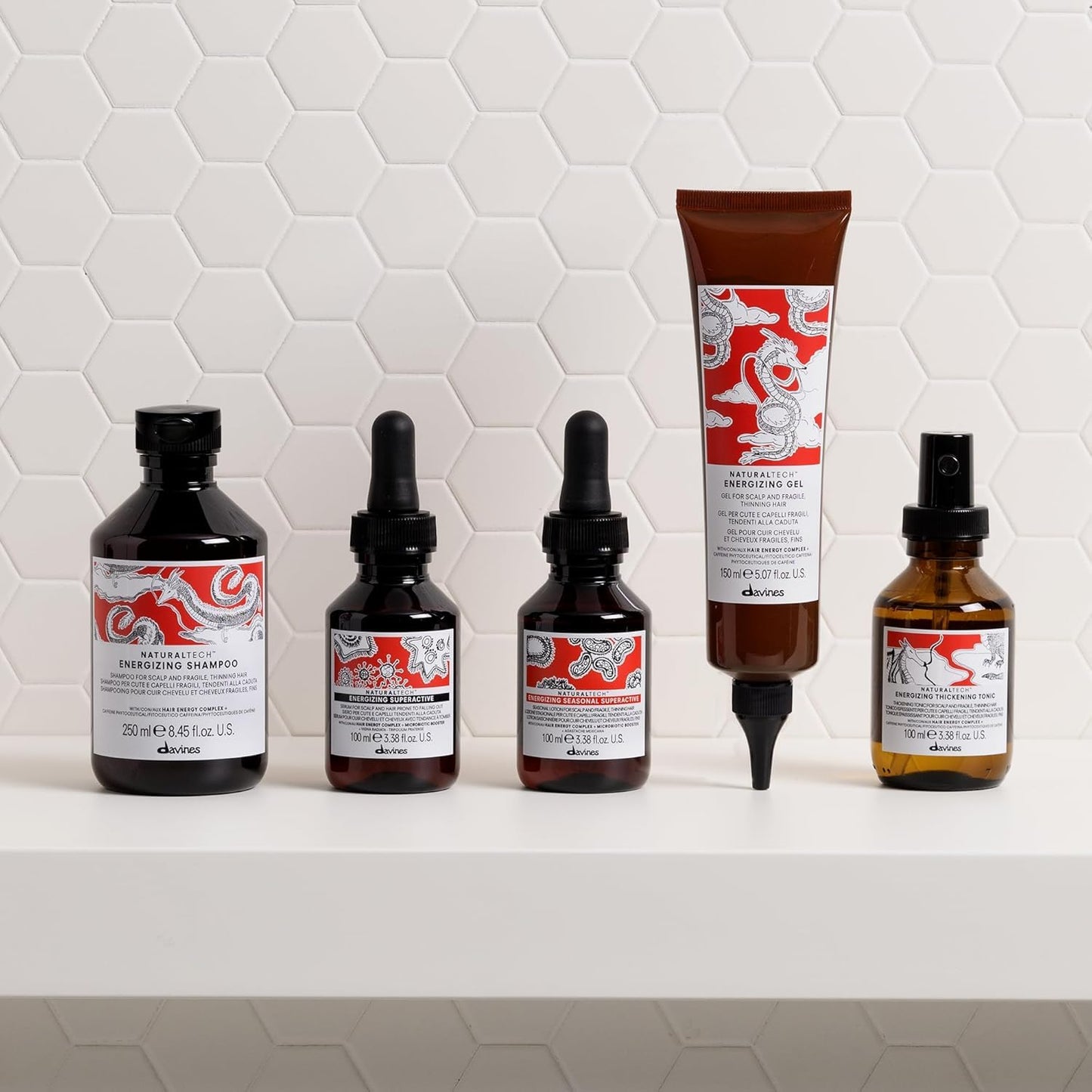 Davines Naturaltech ENERGIZING Tratamiento superactivo, reduce la pérdida de cabello, mejora el tono del cuero cabelludo y reduce la producción de sebo, 3.38 onzas líquidas