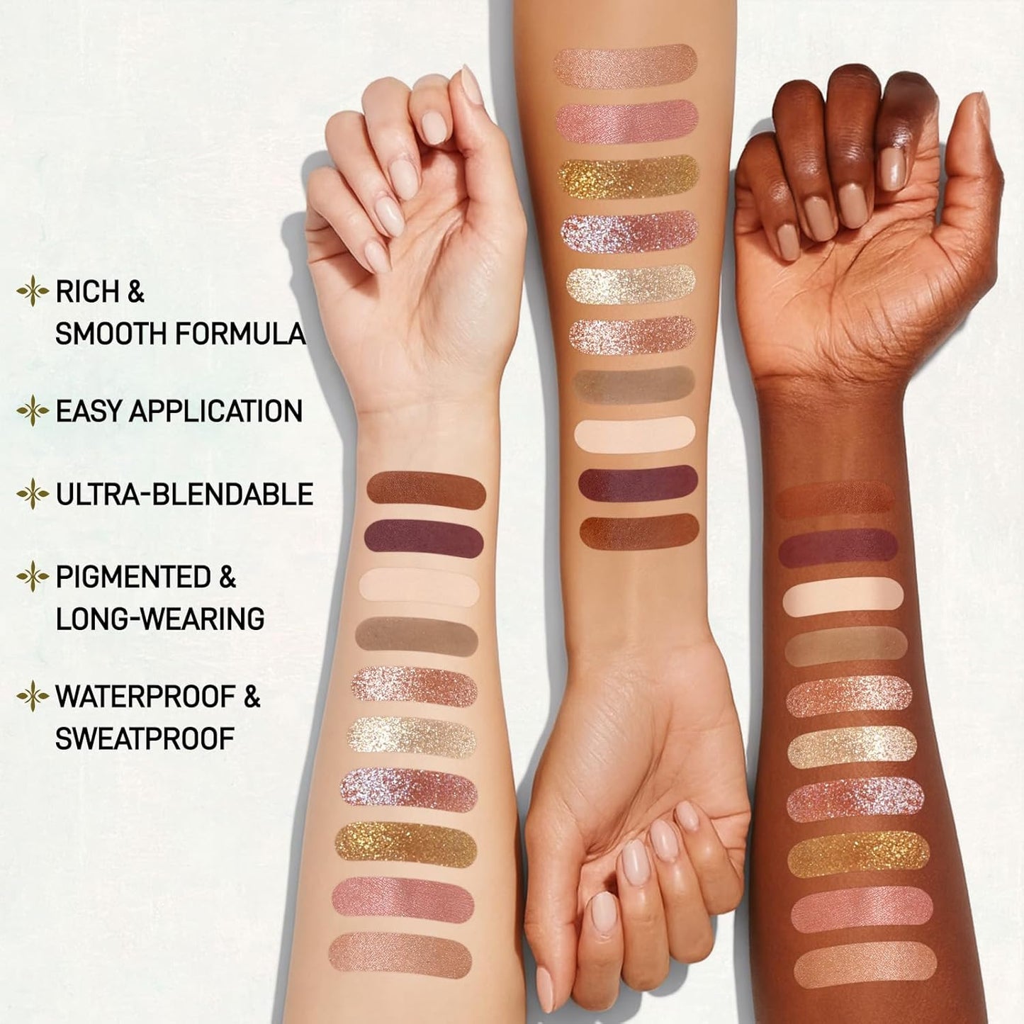 UCANBE Juego de paleta de maquillaje horneado de tamaño completo, incluye rubor, bronceador, 8 sombras de ojos y pinceles, pigmentado todo en uno para cara y ojos, kit de regalo de belleza de polvo
