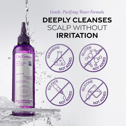 Dr. Groot Solución revitalizante para el cuero cabelludo Exfoliating Detox Water