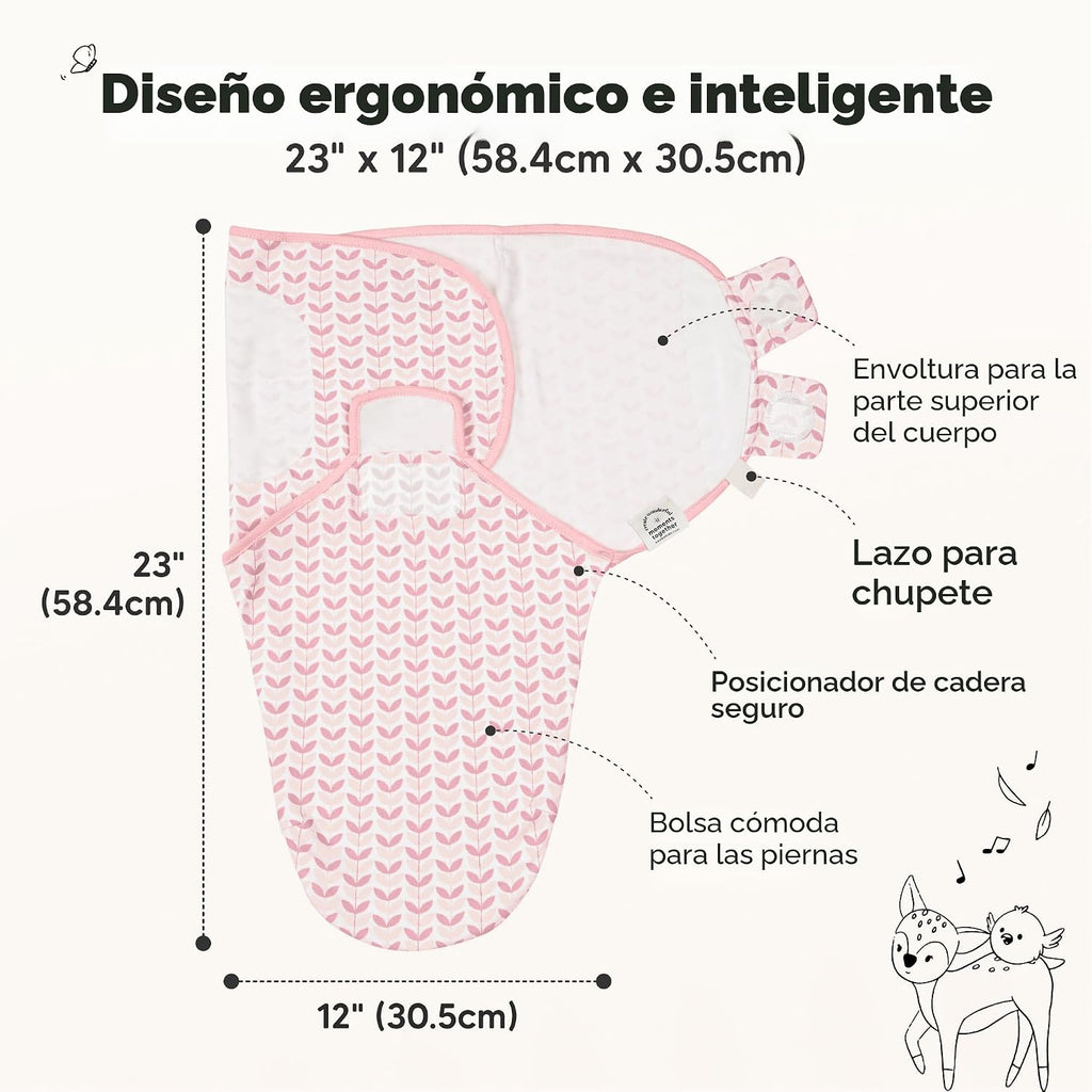 KeaBabies Paquete de 3 pañales orgánicos para recién nacidos, 0.5 T...