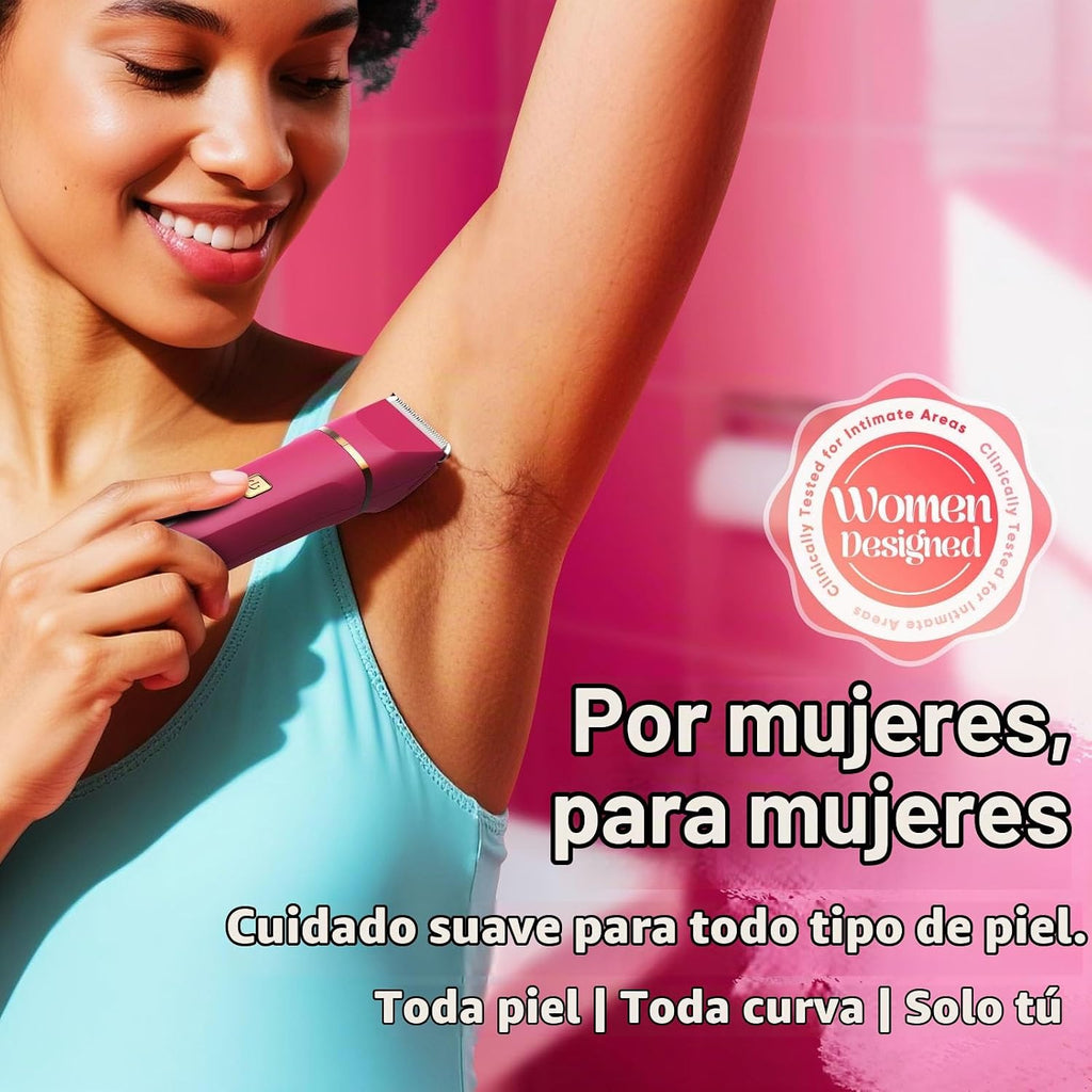 Recortadora eléctrica de bikini para mujeres - Recortadora de vello...