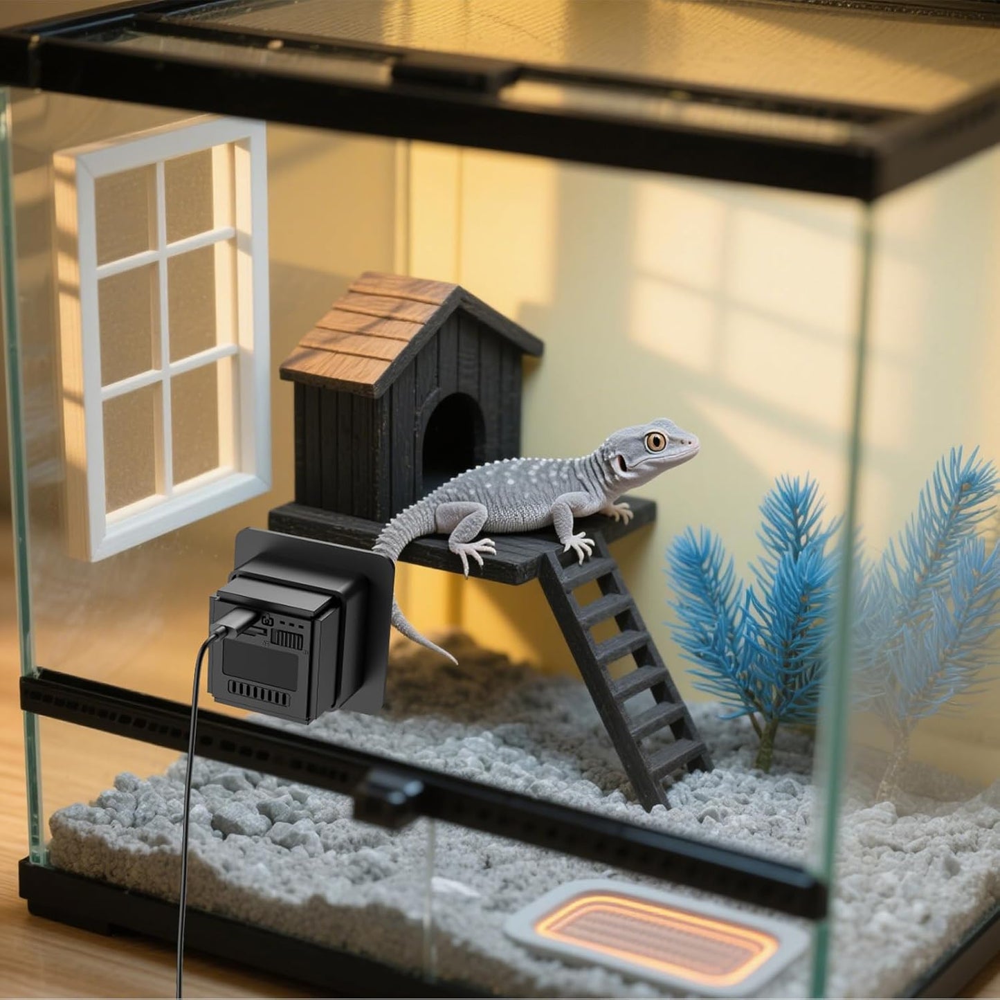 Cámara para Acuario, Cámara WiFi para Terrarios de Mascotas HD 2K,...