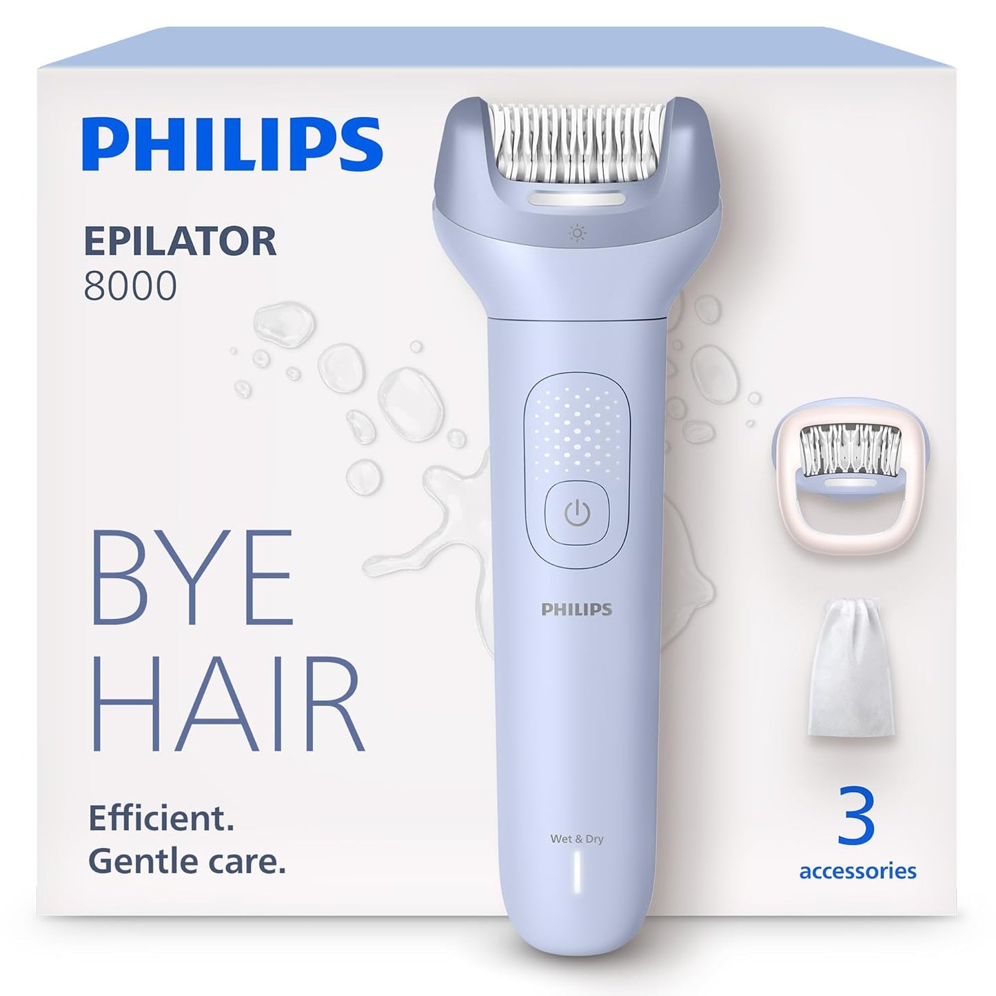 Philips Depiladora Serie 8000 - Depiladora eléctrica inalámbrica en...