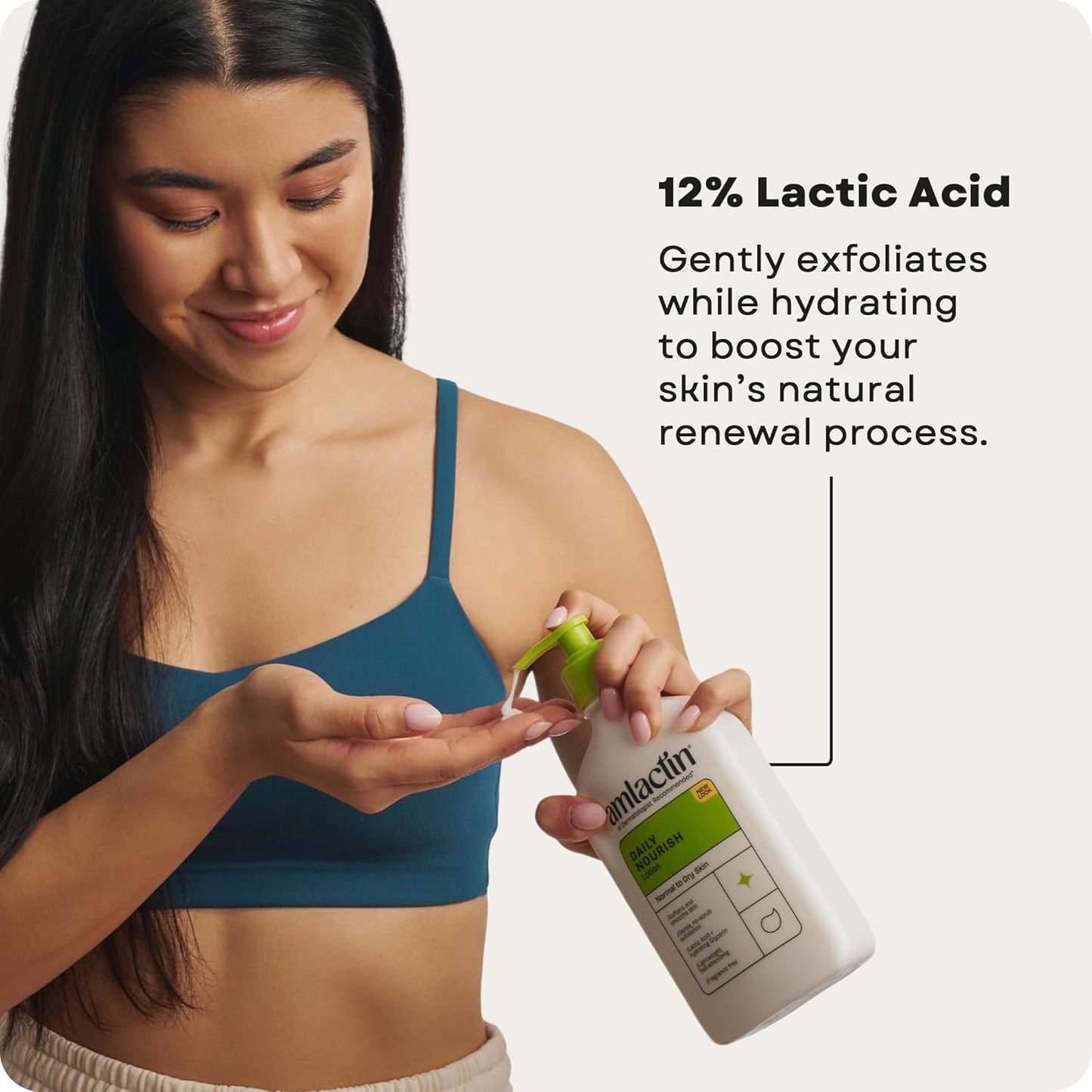AmLactin Loción Corporal Hidratante Diaria | Hidrata y Alivia la Ru...
