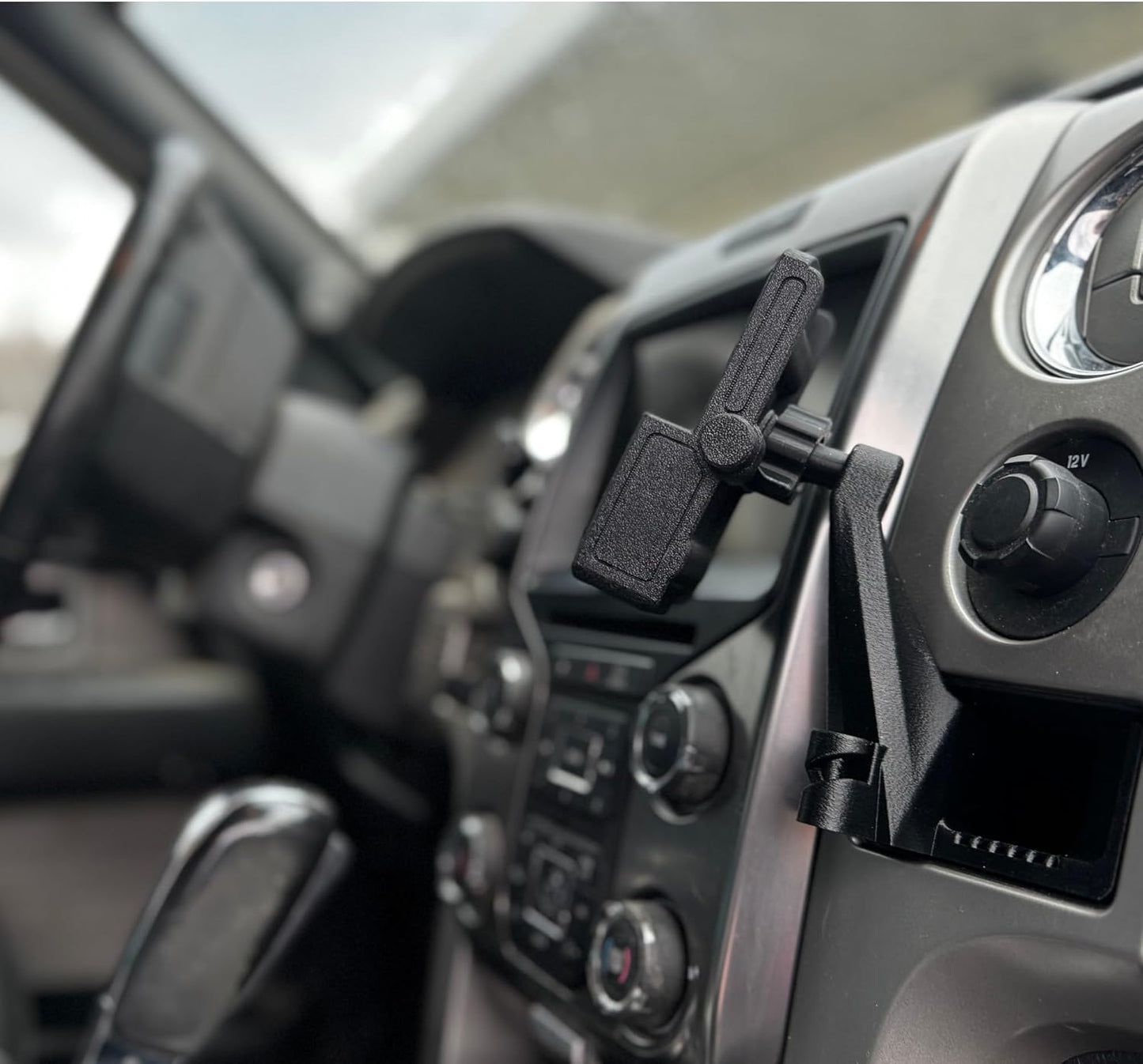 Soporte de teléfono para Ford F-150 2009-2014, Lincoln Mark LT 2010-1014 - Ajuste personalizado en el soporte de teléfono de bolsillo para tablero
