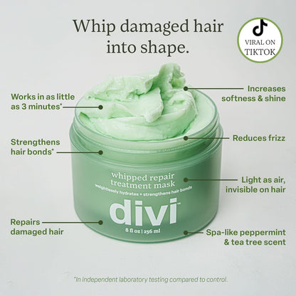 Divi Máscara de Tratamiento Capilar Whipped Repair Mascarilla de Ac...