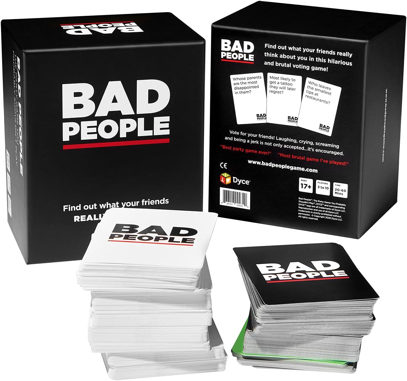 Juego de fiesta BAD PEOPLE + Set After Dark – Divertido juego de cartas para adultos para amigos y noche de juegos | Divertido juego de mesa para conversaciones y rompehielos para fiestas, prejuegos