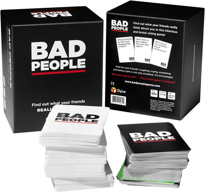 Juego de fiesta BAD PEOPLE + Set After Dark – Divertido juego de cartas para adultos para amigos y noche de juegos | Divertido juego de mesa para conversaciones y rompehielos para fiestas, prejuegos
