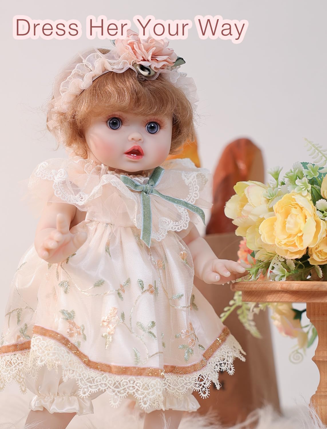 Cloveray Muñecas de bebé, 18 pulgadas realista Reborn Full Vinyl Ba...