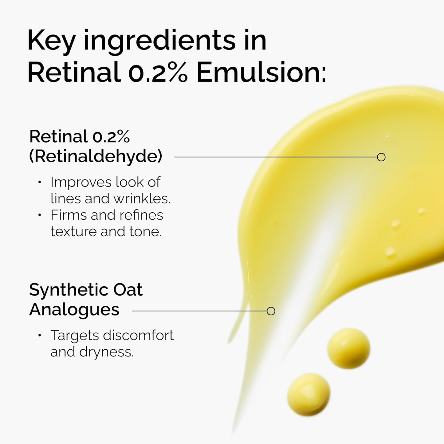The Ordinary Retinal 0.2% emulsión, suero retinoide de alta resistencia para un apoyo antienvejecimiento avanzado, 0.5 onzas líquidas