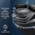 Philips Norelco Shaver 5400, afeitadora recargable en seco y húmedo con recortadora emergente, S5880/81