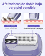UNIMIKO Afeitadora eléctrica para mujer, impermeable, mini maquinil...