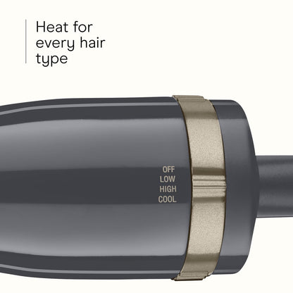 Peine redondo rotador para el cabello Infiniti Pro Spin Air, con aire caliente, 2 pulgadas, color oscuro, de Conair, Estilizador rotativo, giro de aire, paquete doble, Negro