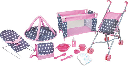 Lissi Juego de 5 piezas para muñecas de lujo con accesorios