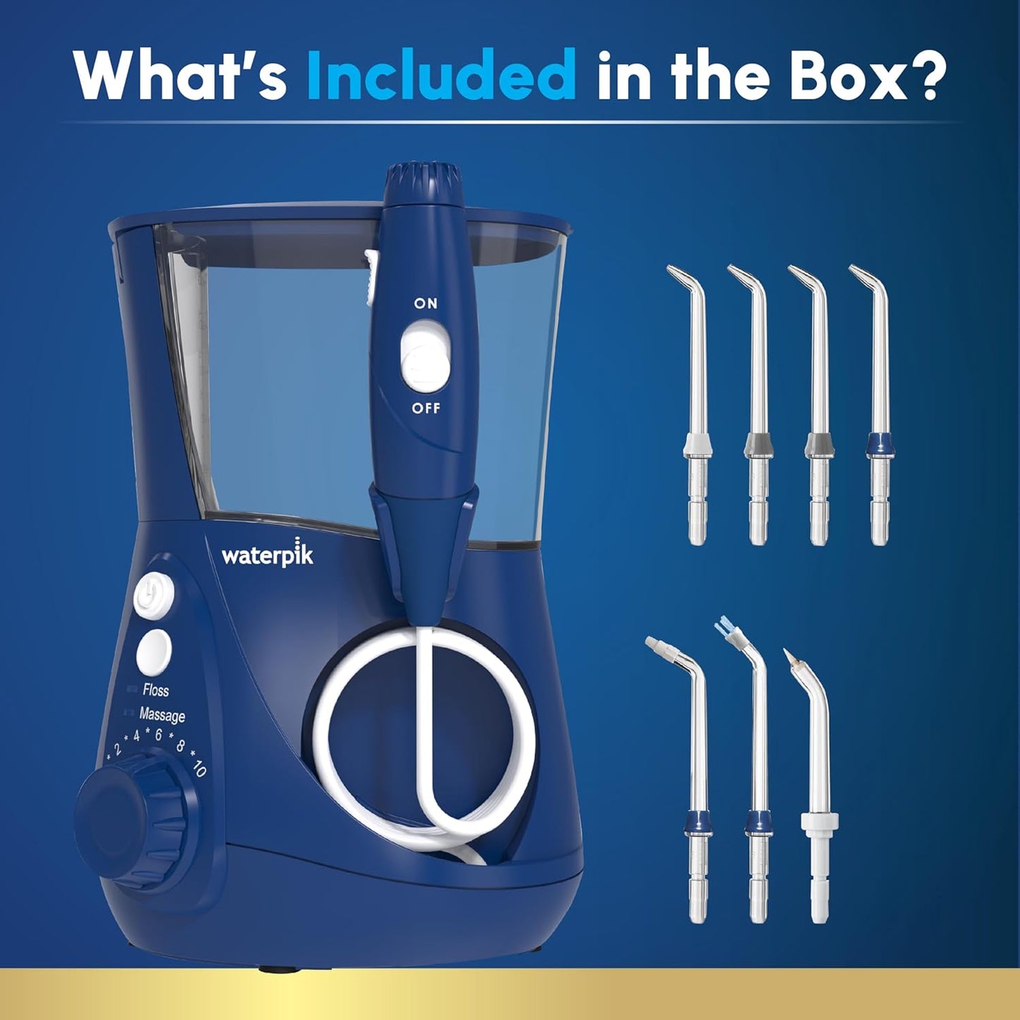 Waterpik Aquarius - Irrigador de agua para limpieza dental, encías,...