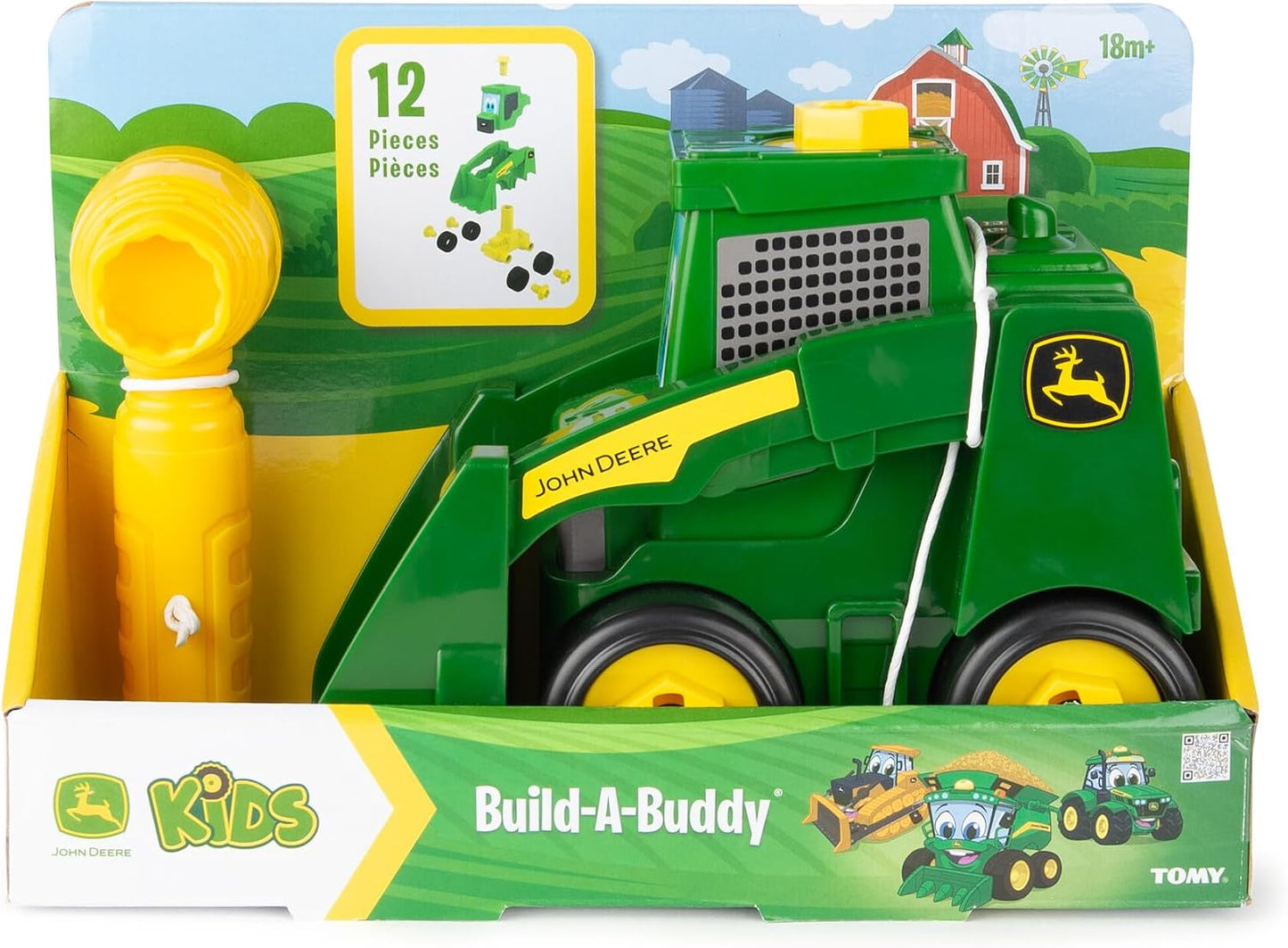BUILD-A-BUDDY - Juguetes para desarmar John Deere Skid Steer - Incl...