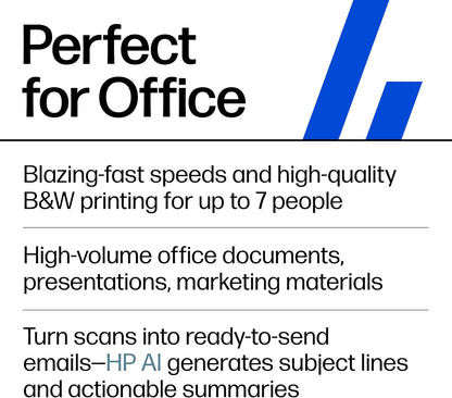 HP LaserJet Pro MFP 3101fdw Impresora láser inalámbrica en blanco y negro todo en uno, escáner, fotocopiadora, fax, ideal para la oficina (3G628F)