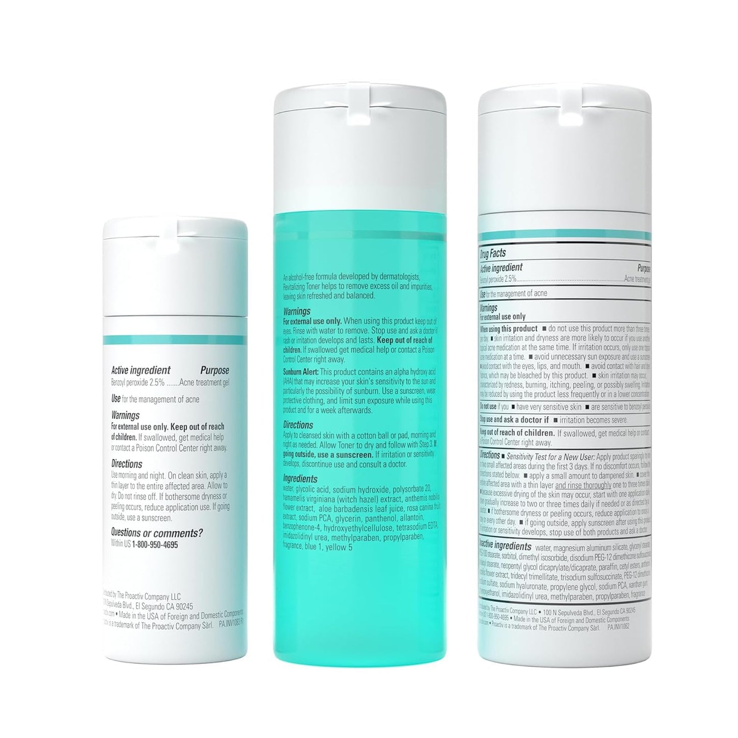 Kit completo de 90 días de cuidado de la piel para acné Proactiv de...