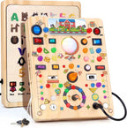 Tablero de actividades con interruptores de luz LED, juguetes Monte...