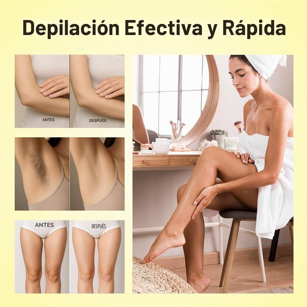 Waxers Kit de Cera con Rodillo Kit de Cera Roll-on para Depilación...