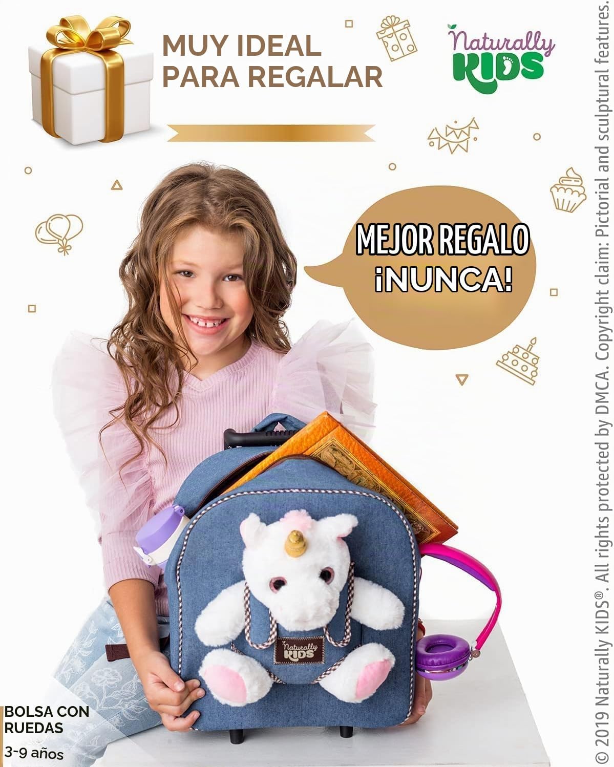 Naturally KIDS Maleta para niños pequeños con. Juguete de peluche c...