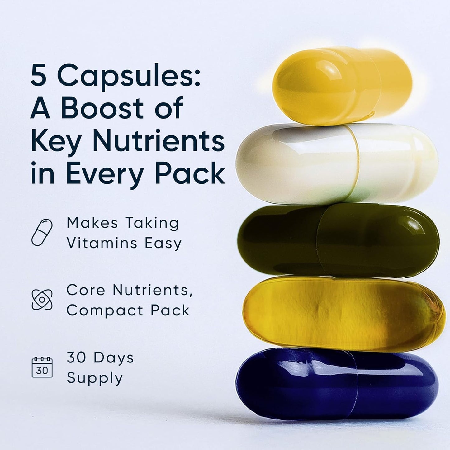Paquetes de vitaminas Core Supplement - Energía, inflamación, apoyo...