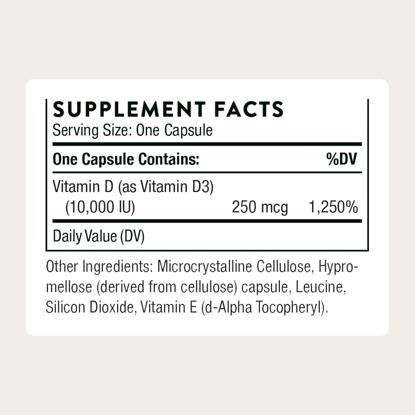 Suplemento alimenticio con vitamina D-10,000 y vitamina D3 (10,000...
