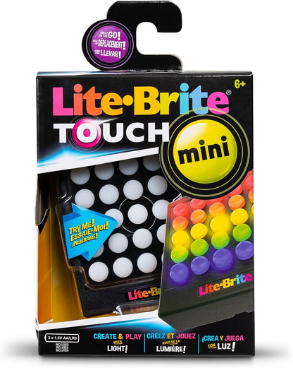 Lite Brite Mini Touch, crea arte con luz, mejora la creatividad, re...