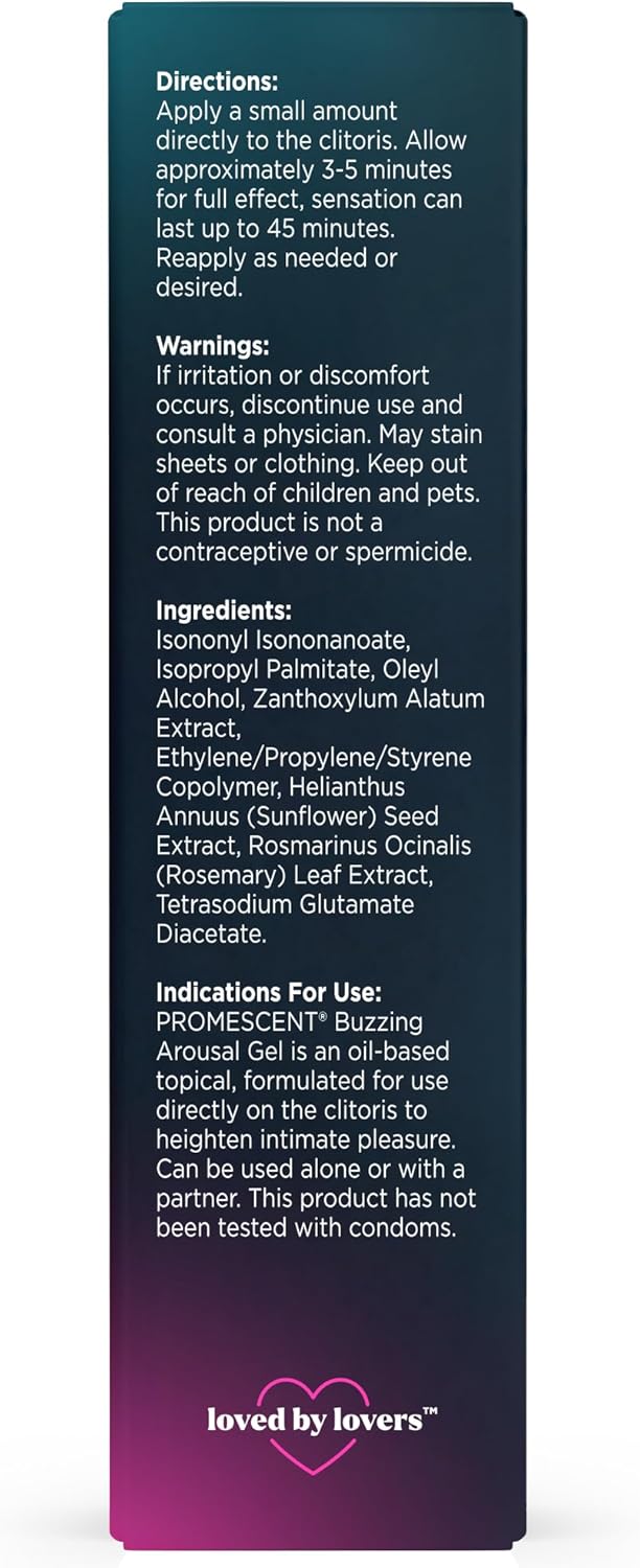 Promescent Gel Vibrante para Mujeres \u2013 Lubricante Íntimo que M...