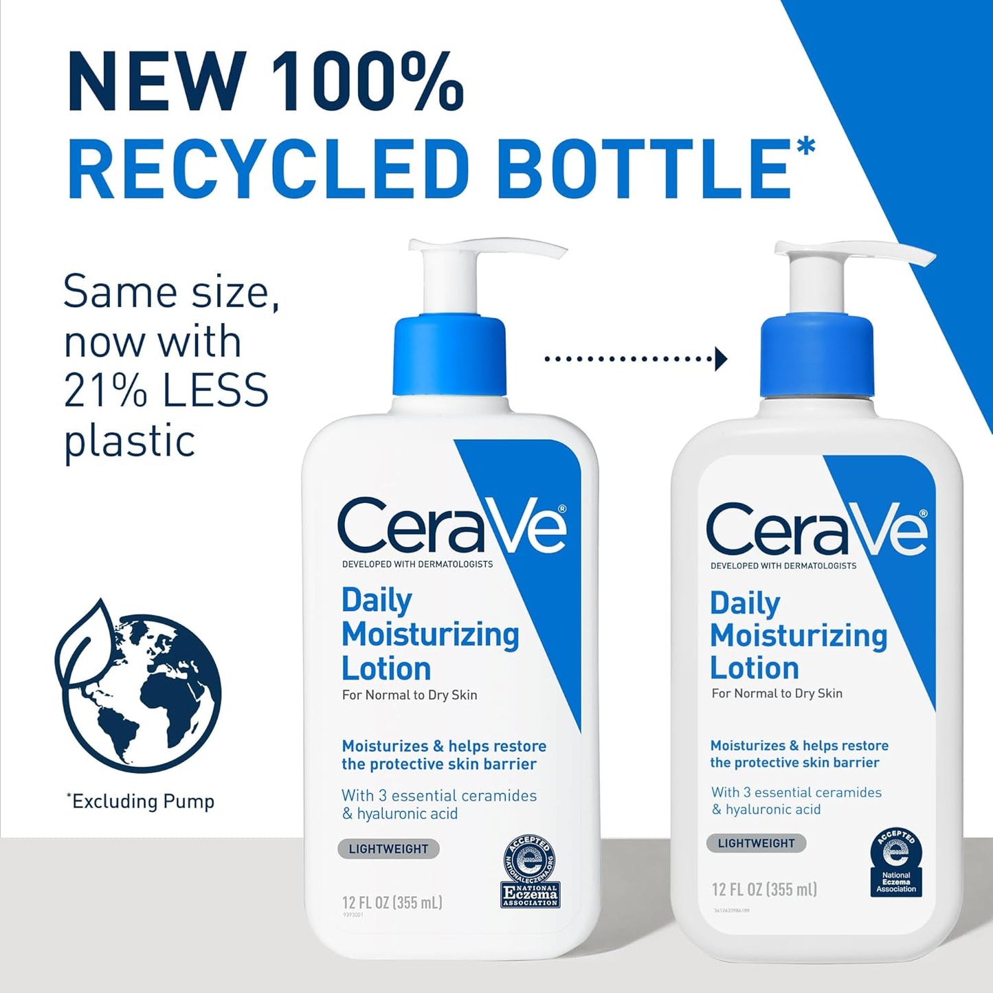 CeraVe Loción hidratante diaria para piel seca, loción corporal y h...