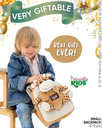 Mochila para niños pequeños Naturally KIDS con. Juguete de jirafa d...